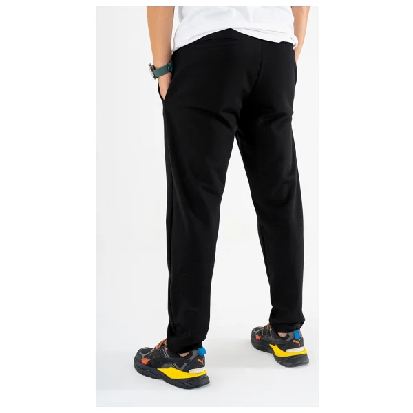 Souris Erkek Siyah Jogger Pantolon Bağcıklı Lastikli Bel Rahat Kesim Eşofman Altı - Görsel 5