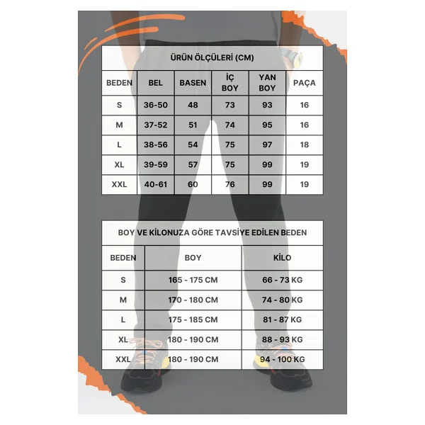 Souris Erkek Haki Jogger Pantolon Bağcıklı Lastikli Bel Rahat Kesim Eşofman Altı - 2xl - Görsel 4