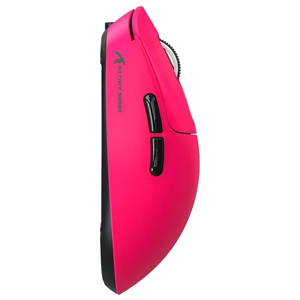 Attack Shark X3 Pembe Şarjlı Makrolu Optik Kablosuz Oyuncu Mouse - Görsel 3