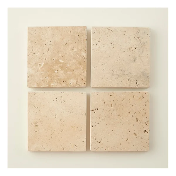 Bella Maison Ephesus 4'lü Traverten Bardak Altlığı (10x10 Cm) - Görsel 6