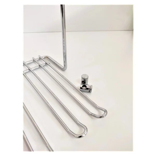 Almital Mobilya Aksesuarları Furniture Accessories Tavana Bağlantılı 5 Bölmeli Siyah Kadeh Askısı - Görsel 4