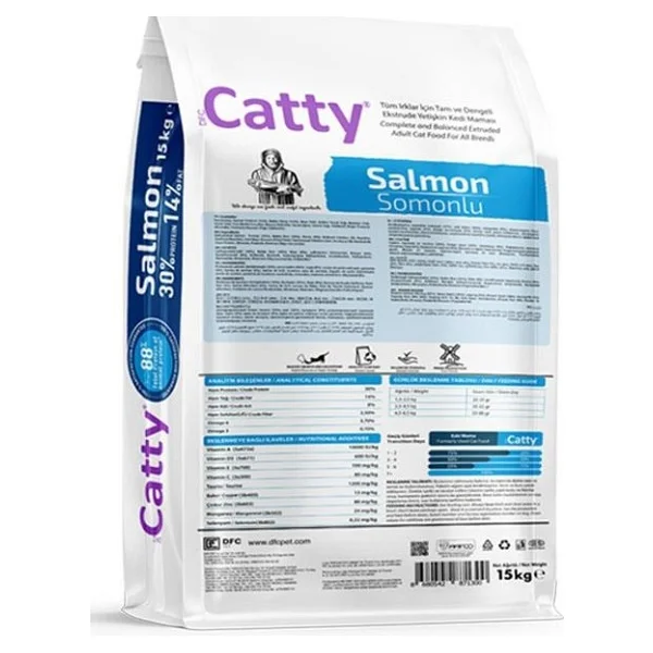 Catty Somonlu 15 Kg Yetişkin Kedi Maması - Görsel 2