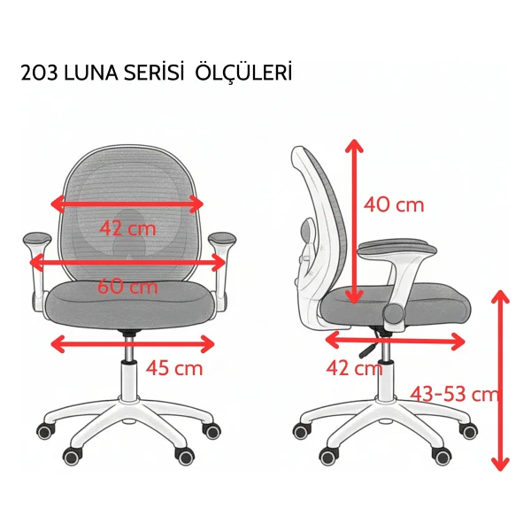 Drift Luna Çocuk Çalışma Koltuğu - Görsel 10