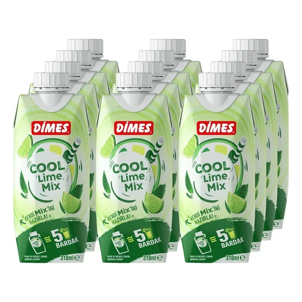 Dimes Cool Lime Mix 310 ml 6'lı Paket - 1,8 lt - Görsel 5