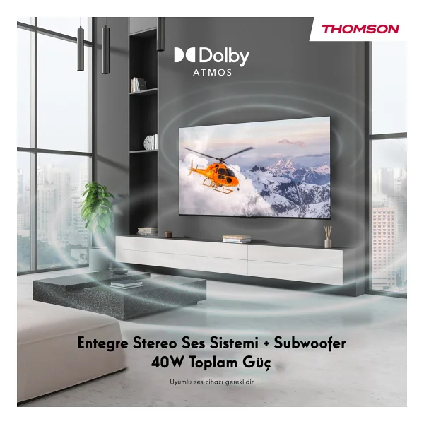 Thomson 55mg7c15 4K Ultra HD 55" 140 Ekran Uydu Alıcılı Google Smart Mini LED TV - Görsel 6