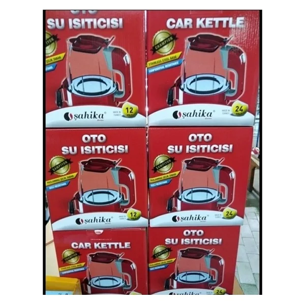 12v Otomatik Araç Oto Kettle Su Isıtıcısı Çakmaklık Fişli (5224) - Görsel 2