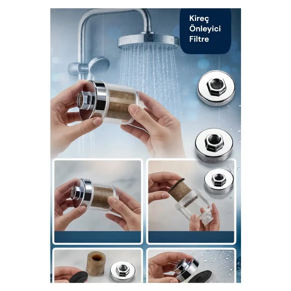 Truva Su Arıtma Filtresi - Duş Ve Banyo Kireç Arındırıcı Filtre - Görsel 2