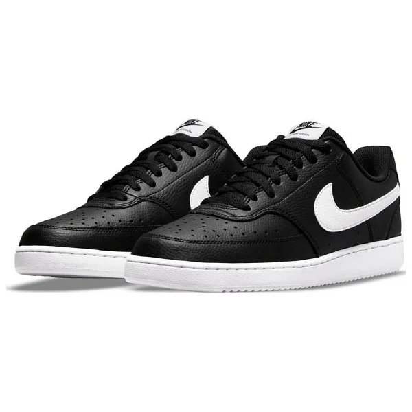 Nike Court Vision Low Next Nature Dh2987-001 Siyah-Beyaz Erkek Spor Ayakkabı - Görsel 2