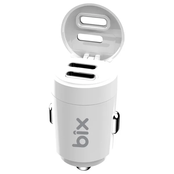 Bxcc65c 65w Çift Portlu Type-C Araç Şarj Aleti iPhone & Android & Notebook Mini Araç İçi Şarj Cihazı Beyaz - Görsel 7