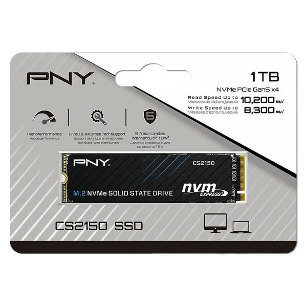 Pny CS2150 M280CS2150-1TB-TB PCI-Express 5.0 1 TB M.2 SSD - Görsel 2