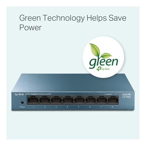 Tp-Link Ls108g 8 Port 10/100/1000 Mbps Gigabit Switch - Görsel 3