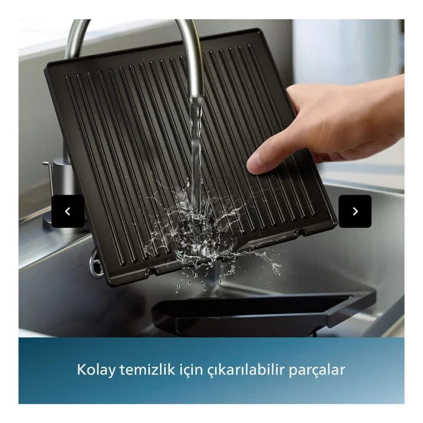 Philips Tost Makinesi 2200 W 6 Dilim Kapasiteli Izgara Fonksiyonlu Gümüş Alüminyum Gövde Yağ Hazneli - Görsel 7