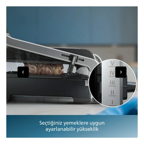 Philips Tost Makinesi 2200 W 6 Dilim Kapasiteli Izgara Fonksiyonlu Gümüş Alüminyum Gövde Yağ Hazneli - Görsel 9