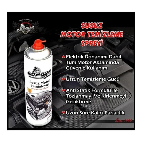 Ebrayn Susuz Motor Temizleme Spreyi 500 Ml - Görsel 3
