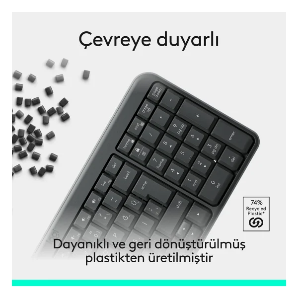 Logitech K250 920-013460 Q Kablosuz Klavye - Görsel 5