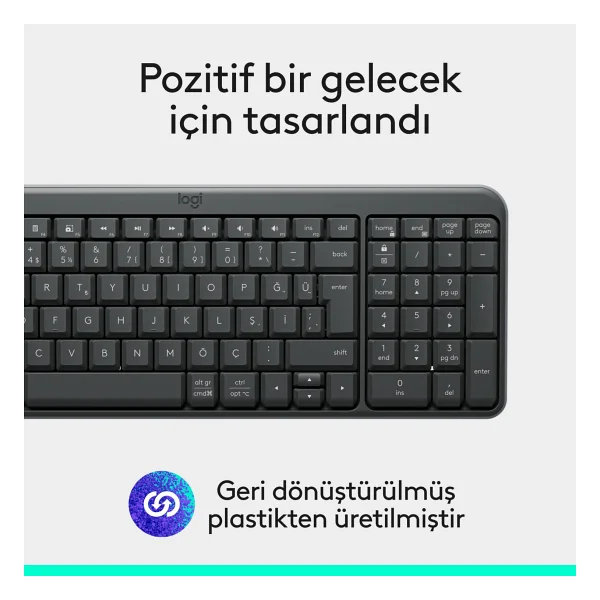 Logitech K250 920-013460 Q Kablosuz Klavye - Görsel 7