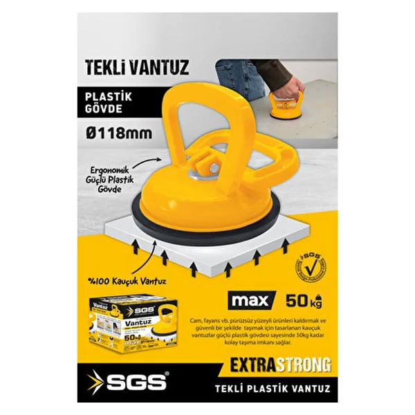 Sgs 944 12 Cm Cam Vantuzu - Görsel 2