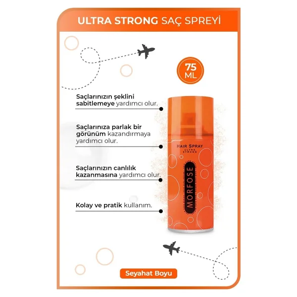 Morfose Ultra Strong 75 Ml Saç Spreyi - Görsel 5