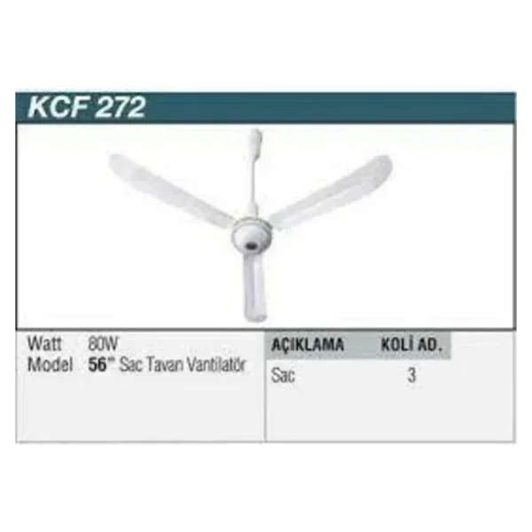 Vanti Kcf272 3 Kanatlı Sac Tavan Vantilatörü - Görsel 7