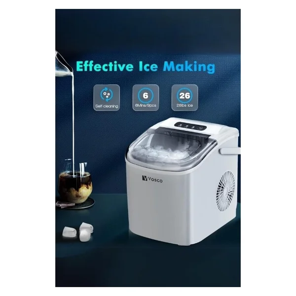 Vosco Vhzb-12hb Beyaz Eco Buz Makinesi - Görsel 10