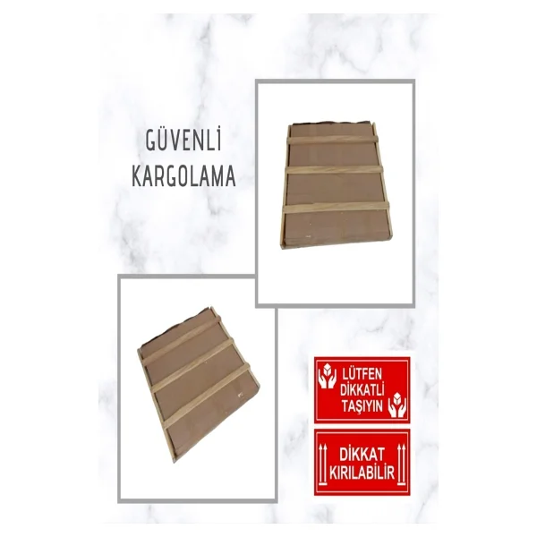 Karaçam Dekor Lazer Kumlamalı LED Işıklı 3 Renkli Dokunmatik Boy Aynası - Görsel 4