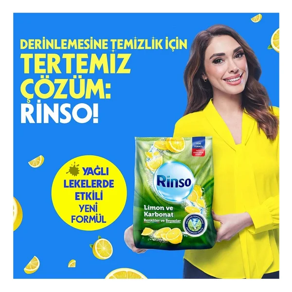 Rinso Limon Ve Karbonat 10 Kg Toz Deterjan - Görsel 6