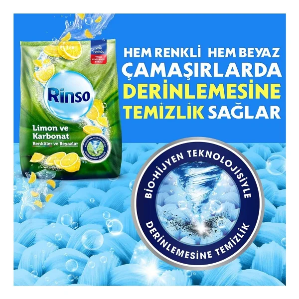 Rinso Limon Ve Karbonat 10 Kg Toz Deterjan - Görsel 7
