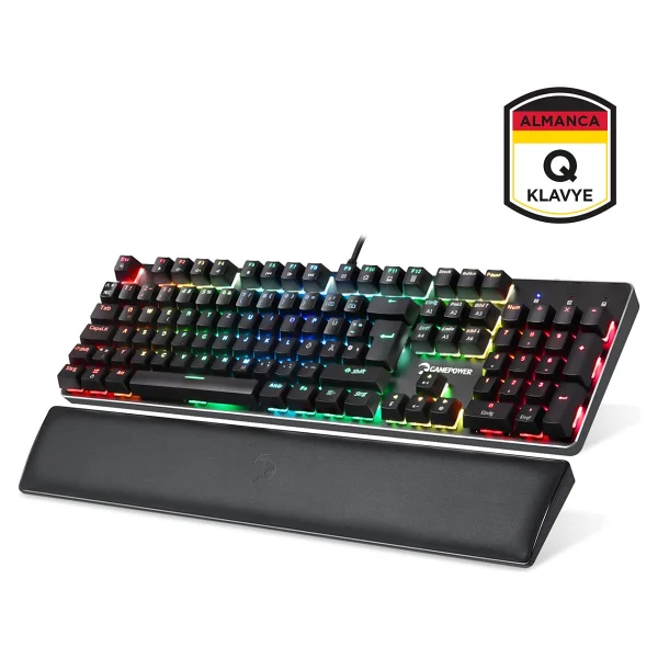 Gamepower Ogre RGB Blue Switch Almanca Kablolu Mekanik Oyuncu Klavyesi - Görsel 5