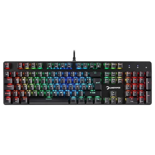 Gamepower Ogre RGB Blue Switch Almanca Kablolu Mekanik Oyuncu Klavyesi - Görsel 2