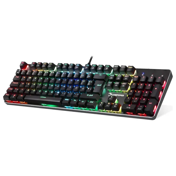 Gamepower Ogre RGB Blue Switch Almanca Kablolu Mekanik Oyuncu Klavyesi - Görsel 3