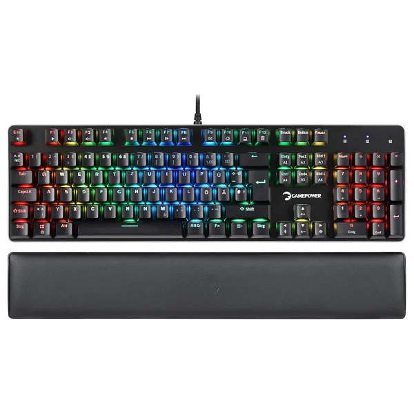 Gamepower Ogre RGB Blue Switch Almanca Kablolu Mekanik Oyuncu Klavyesi - Görsel 4