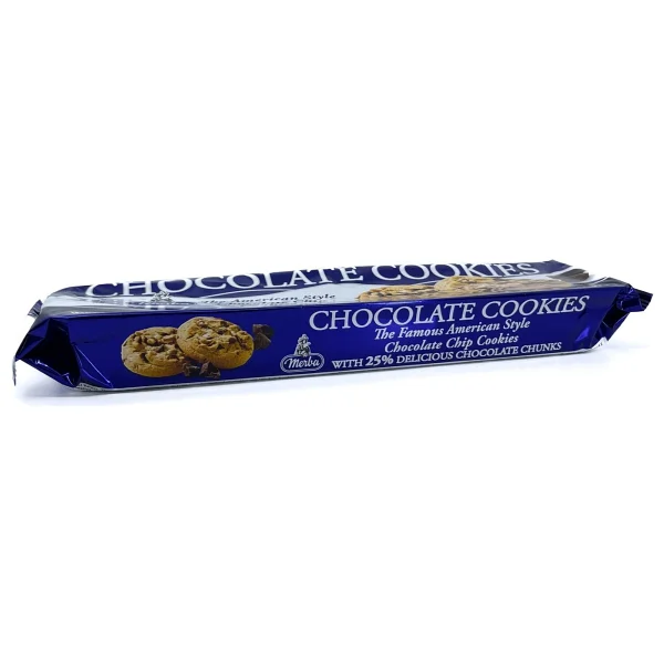 Merba Bitter Çikolata Parçacıklı Kurabiye (Chocalate Cookies) 150 Gram (1 Paket) - Görsel 3