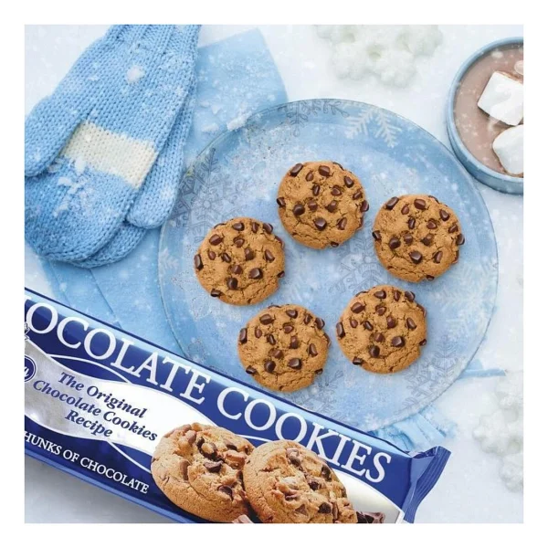 Merba Bitter Çikolata Parçacıklı Kurabiye (Chocalate Cookies) 150 Gram (1 Paket) - Görsel 4