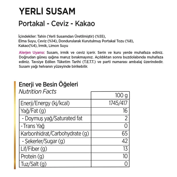Pol 's Gurme Portakallı Cevizli Kakaolu Yaz Helvası 350 Gr - Görsel 2