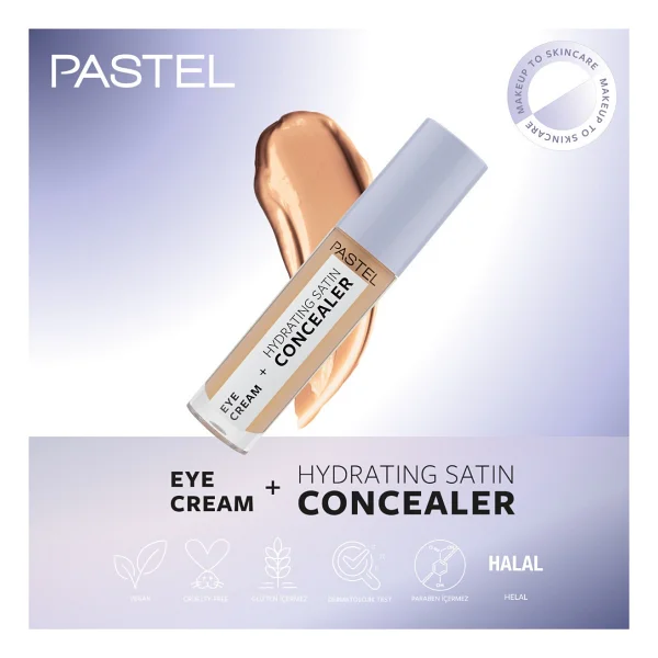 Pastel Eye Cream + Hydrating Satin 66 Deep Medium 4.3 Ml Likit Kapatıcı - Görsel 7