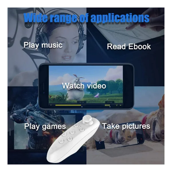 Microcase Vr 3d Sanal Gerçeklik Gözlüğü + Vr Kablosuz Bluetooth Kumanda-Al4755 - Görsel 8