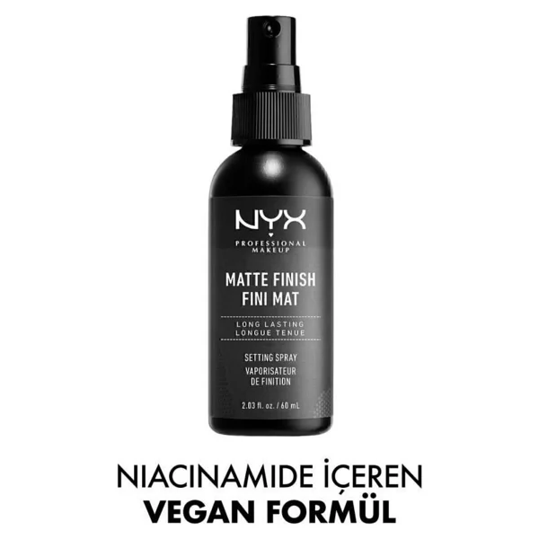 Nyx Professional Makeup Makyaj Sabitleme Spreyi 60 Ml Mat Bitiş Vegan Kuru Ciltler İçin - Görsel 6