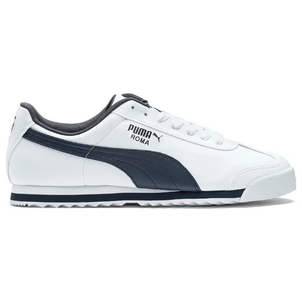 Puma Roma Basic 353572-12 Beyaz-Lacivert Erkek Spor Ayakkabı - Görsel 9
