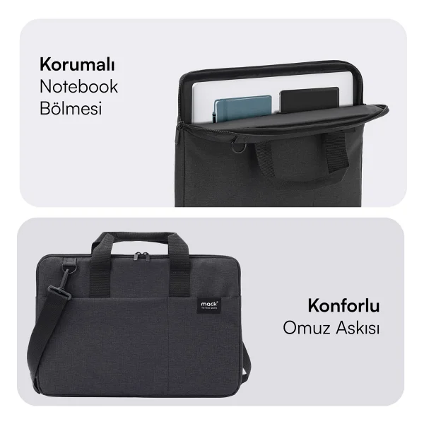 Mack City Fit Eco Mcc-703 Siyah 15.6" Laptop Çantası - Görsel 4