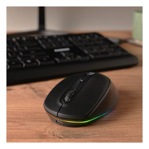 Everest Km-1500 Siyah Şarjlı Kablosuz Klavye Mouse Seti - Görsel 4