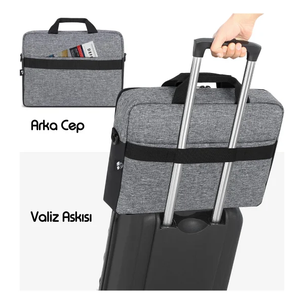 Mack Unicity Eco Mce-1102 Gri 15.6" Laptop Çantası - Görsel 4