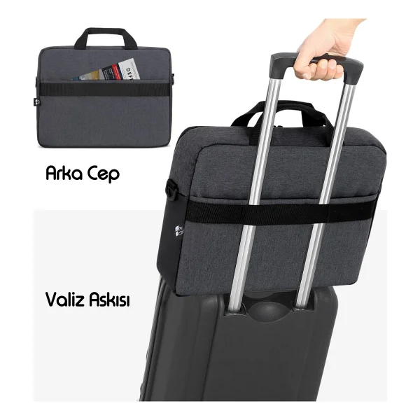 Mack Unicity Eco Mce-1101 Siyah 15.6" Laptop Çantası - Görsel 4