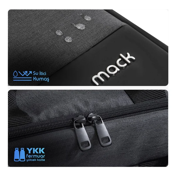 Mack Unicity Eco Mce-1101 Siyah 15.6" Laptop Çantası - Görsel 6
