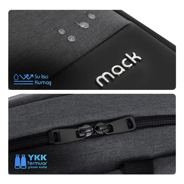Mack Unicity Eco Mce-1103 Siyah 15.6" Laptop Sırt Çantası - Görsel 5