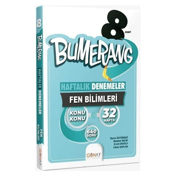 Günay Yayınları 8. Sınıf Lgs Bumerang Fen Bilimleri Konu Konu 32 Haftalık Denemeler - Görsel 5
