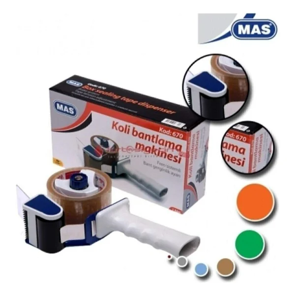 Mas 670 50 Mm Koli Bant Makinesi - Görsel 3