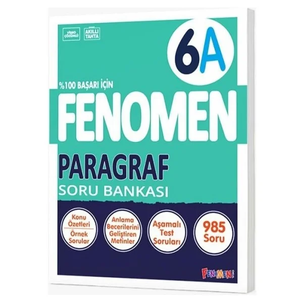 Fenomen Okul Yayınları 6. Sınıf Paragraf A Soru Bankası - Görsel 2