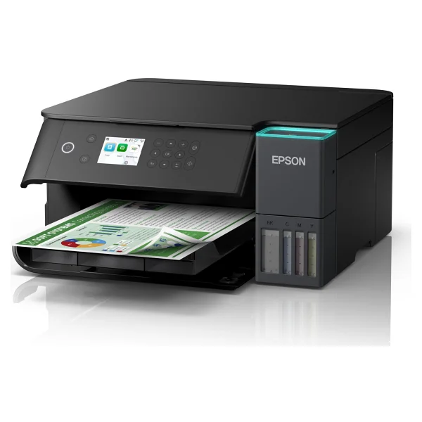 Epson Ecotank L6360 Wi-Fi + Tarayıcı + Fotokopi Renkli Çok Fonksiyonlu Tanklı Mürekkep Püskürtmeli Yazıcı - Görsel 2