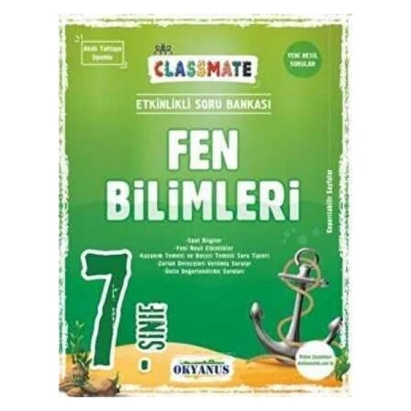 Okyanus Yayıncılık 7. Sınıf Classmate Fen Bilimleri Soru Bankası - Görsel 2