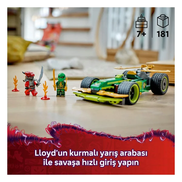 Lego 71828 Ninjago Lloyd'un Çek-Bırak Yarış Arabası - Görsel 5